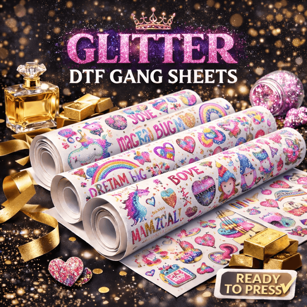 Glitter DTF Gang Sheets