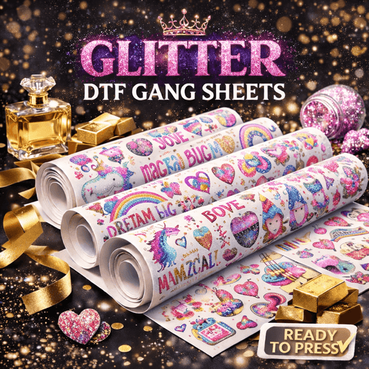 Glitter DTF Gang Sheets